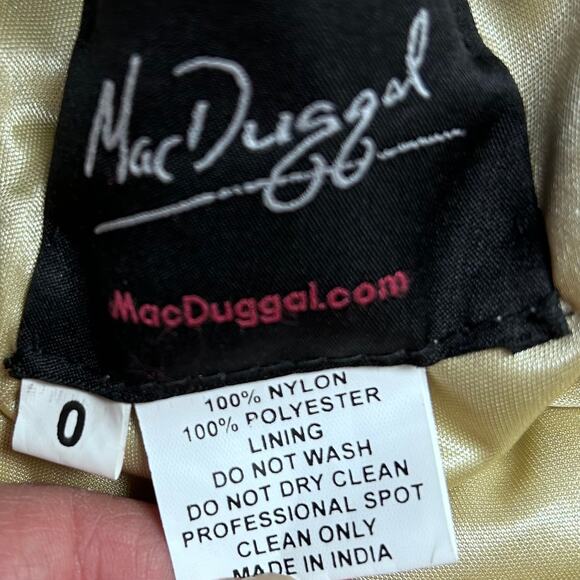 Mac Duggal dress size 0 all over sequin open back Eras Tour halter prom cocktail - Picture 14 of 14